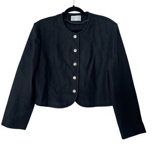 Vintage Pendleton Wool Blazer in Black size 14 Quiet Luxury Old Money